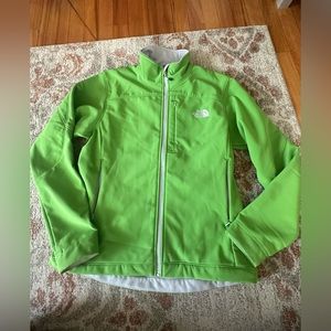 The North Face green jacket